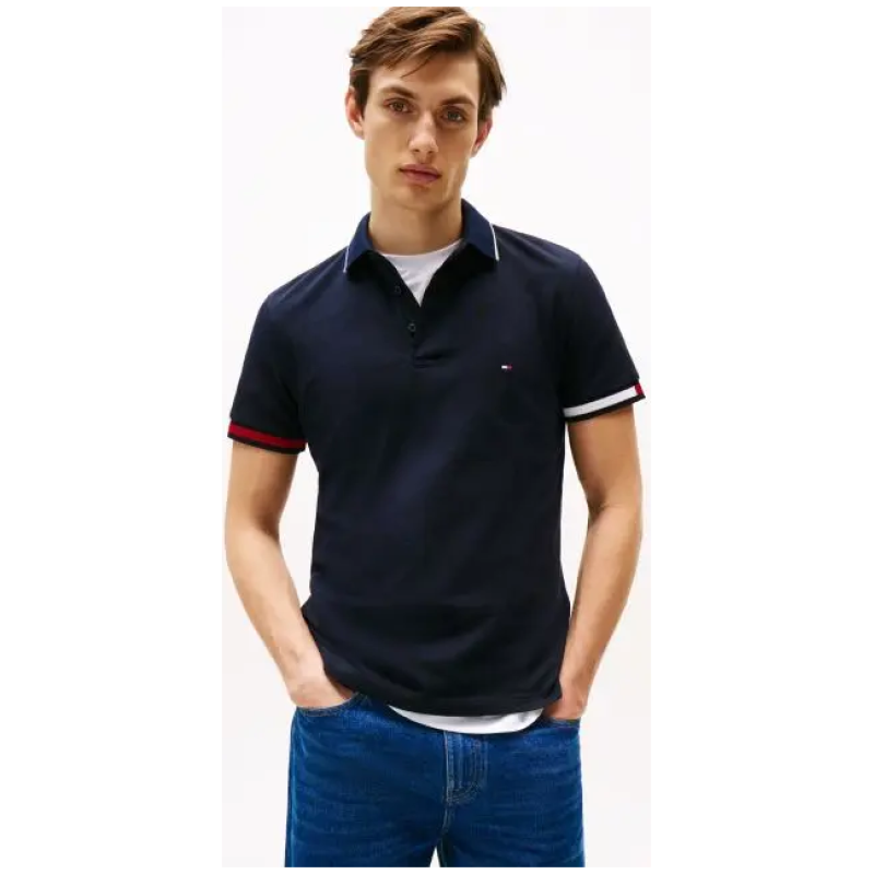 TOMMY HILFIGER Slim Fit Polo Shirt With Signature Cuffs